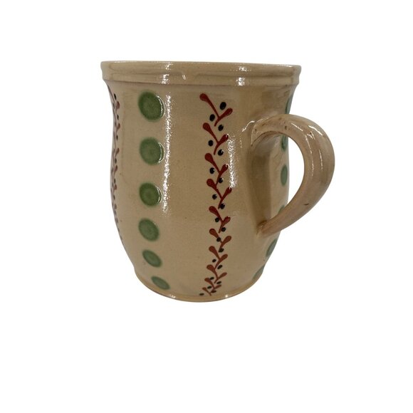 JC Hermann Evires Terracotta Pitcher Primitive French Terracotta Savoie Signed - Picture 2 of 7